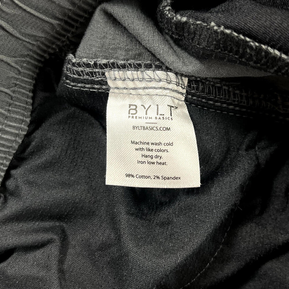 Bylt Basics Weekender Ripstop Pants Men's Medium Stretch Gray 30" Inseam Cotton - Picture 8 of 13